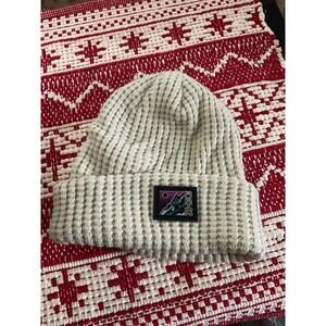 Burton Cream  Waffle Knit Beanie Hat OS